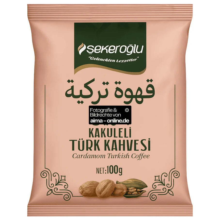 Sekeroglu őrölt török kávé kardamom ízesítéssel 100g